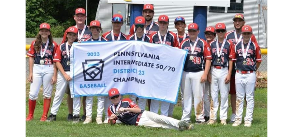 2023 PENNSYLVANIA INTERMEDIATE 50/70 DISTRICT 23 CHAMPIONS