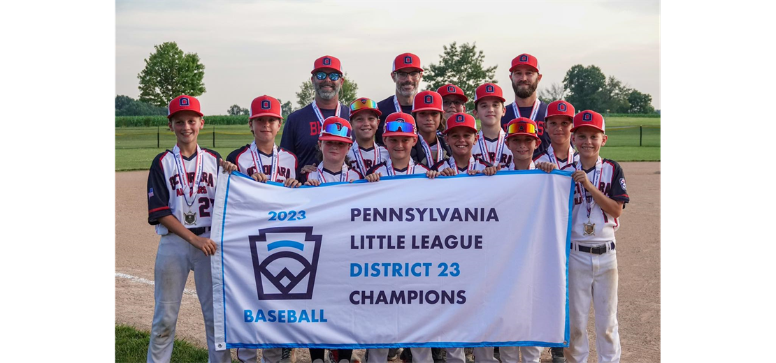 2023 PENNSYLVANIA 10-12 YEAR OLD DISTRICT 23 CHAMPIONS